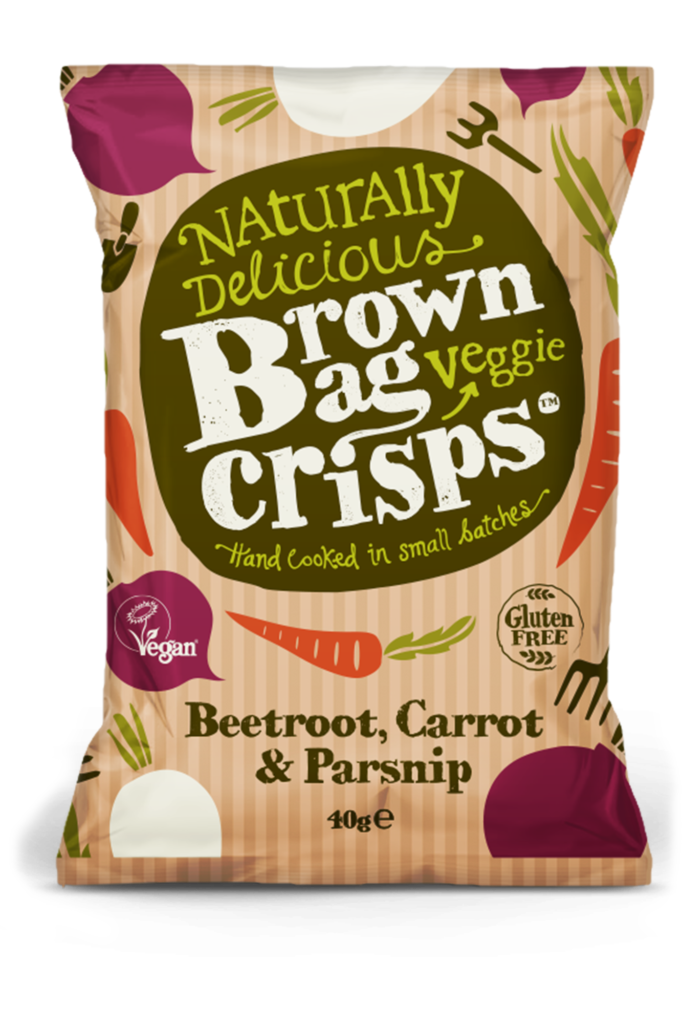 Brown Bag Crisps | Beetroot, Carrot & Parsnip | Gluten Free Crisps