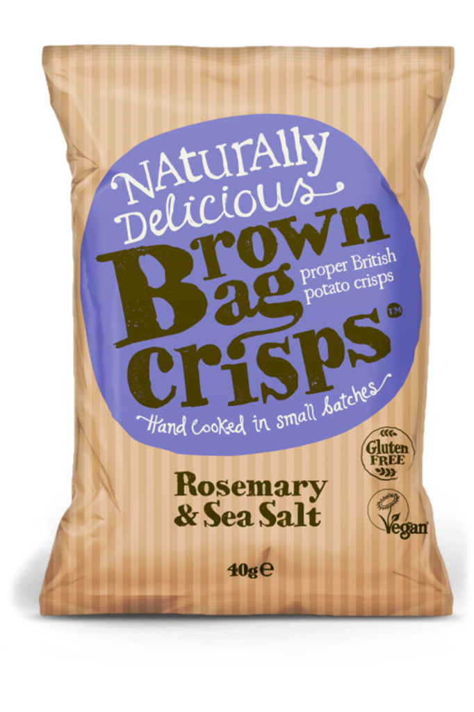 Brown Bag Crisps | Rosemary & Sea Salt | Gluten Free Crisps